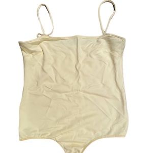 Square neck free people bodysuit